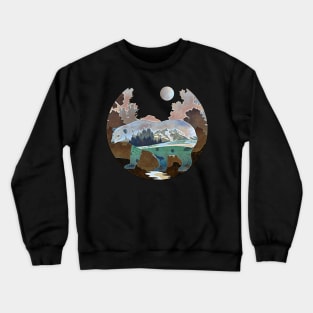 Bear Nature Trend Gift Crewneck Sweatshirt